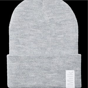 milk makeup gray beanie